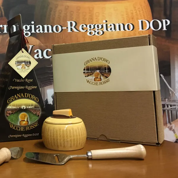 Parmigiano Reggiano Vacche Rosse 24/28 mesi 500 g - confezione regalo in juta